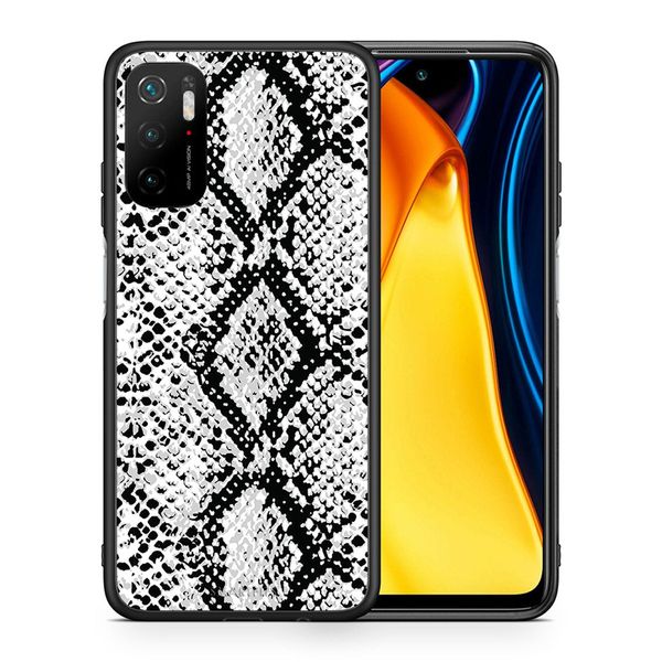 Smartfits Smartfits Animal White Snake - Xiaomi Redmi Note 10 5G/Poco M3 Pro θήκη Θήκη Κινητού