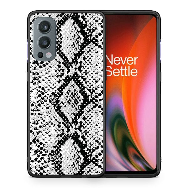 Smartfits Smartfits Animal White Snake - OnePlus Nord 2 5G θήκη Θήκη Κινητού
