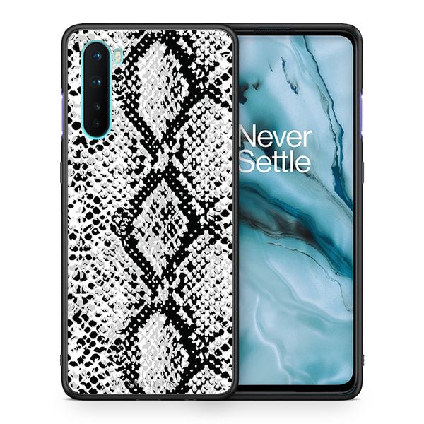 Smartfits Smartfits Animal White Snake - OnePlus Nord 5G θήκη Θήκη Κινητού