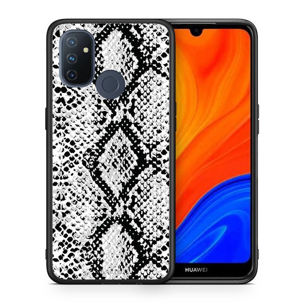 Smartfits Smartfits Animal White Snake - OnePlus Nord N100 θήκη Θήκη Κινητού