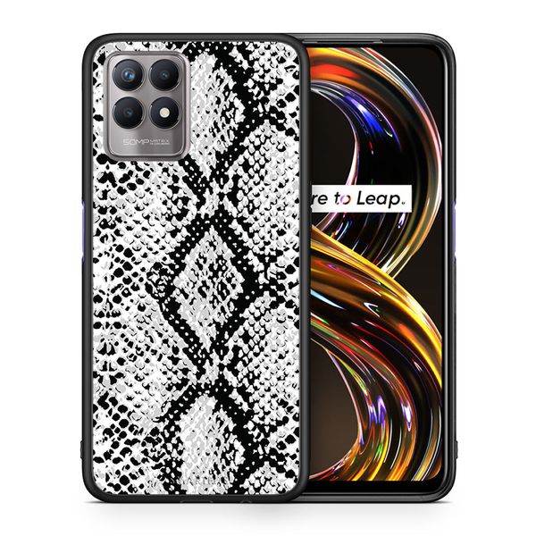 Smartfits Smartfits Animal White Snake - Realme 8i θήκη Θήκη Κινητού