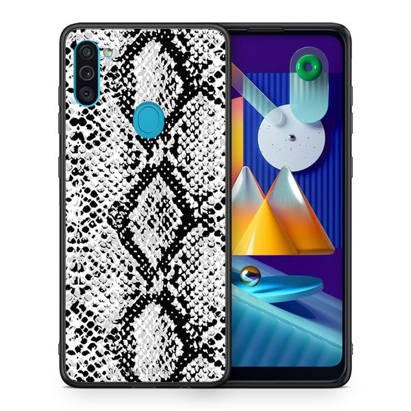 Smartfits Animal White Snake - Samsung A11/M11 θήκη Θήκη Κινητού