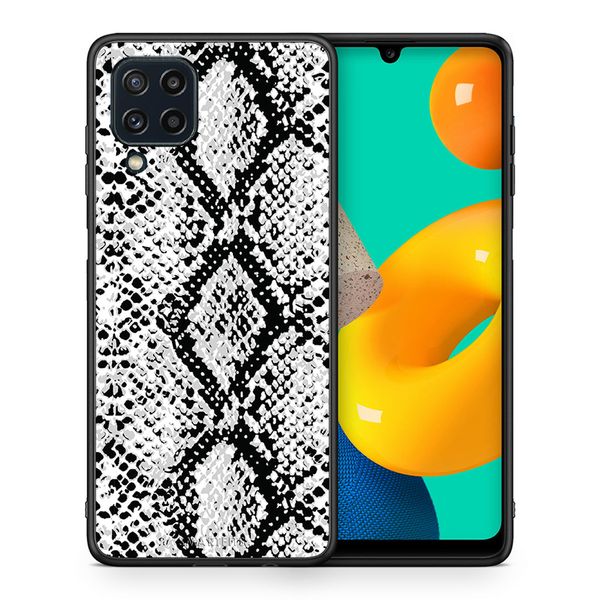 Smartfits Smartfits Animal White Snake - Samsung M32 4G θήκη Θήκη Κινητού