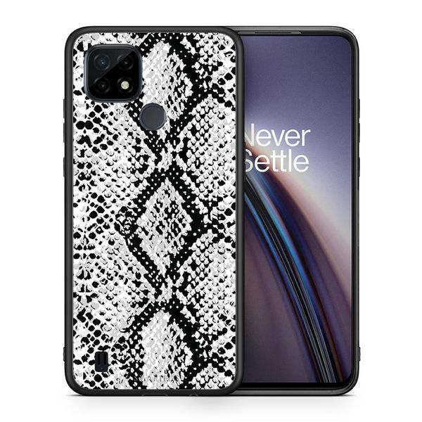 Smartfits Smartfits Animal White Snake - Realme C21 θήκη Θήκη Κινητού