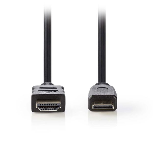 Nedis CVGP34500BK15 High Speed HDMI Cable with Ethernet, HDMI - HDMI Mini, 1.5m, Black Καλώδιο HDMI