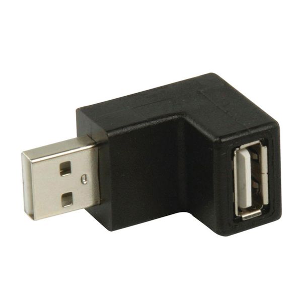 Nedis CCGP60940BK USB 2.0 Adapter, A Male - A Female, 270° Angled, Black Αντάπτορας
