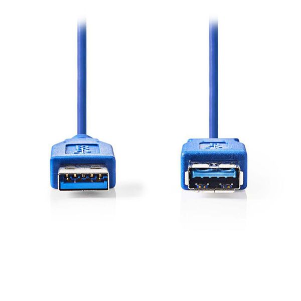 Nedis CCGP61010BU20 USB 3.0 Cable, A Male - A Female, 2m, Blue Καλώδιο