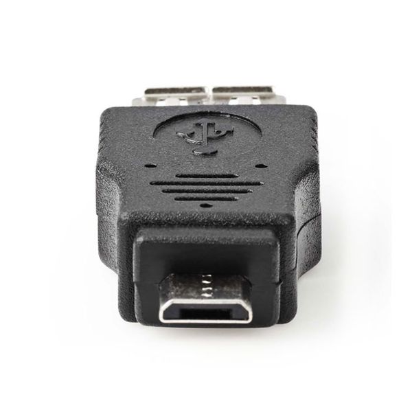 Nedis CCGP60901BK USB 2.0 Adapter, Micro B Male - A Female, Black Αντάπτορας