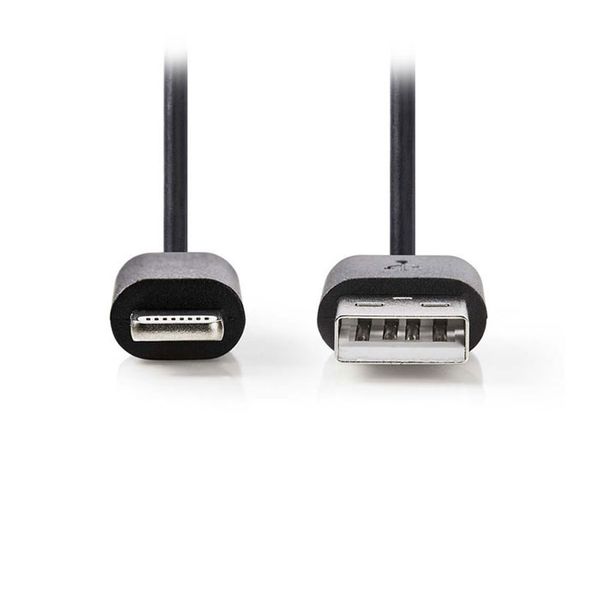 Nedis CCGP39300BK20 Sync and Charge Cable Apple Lightning 8-pin Male - USB A Male,2.0 m,Black Καλώδιο