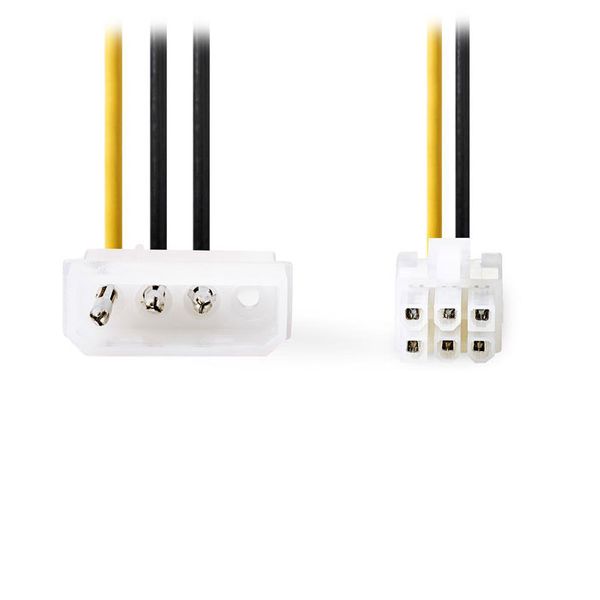 NEDIS CCGP74060VA015 INTERNAL POWER CABLE MOLEX MALE – PCI EXPRESS MALE 0.15M