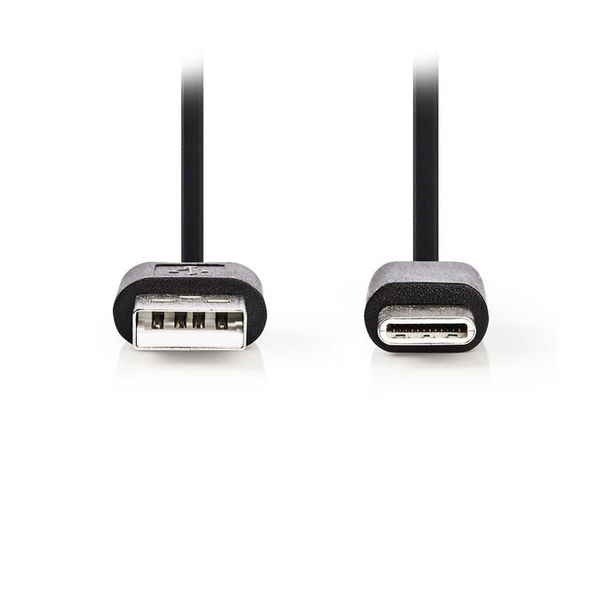 Nedis CCGP60600BK20 USB 2.0 Cable Type-C Male - A Male 2.0m Black Καλώδιο