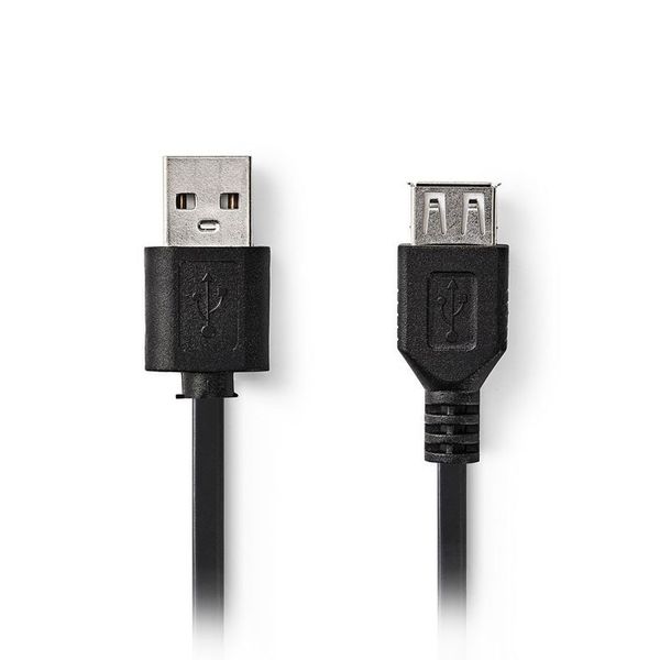 Nedis CCGT60010BK30 USB 2.0 Cable A Male - USB A Female 3.0 m Black Καλώδιο