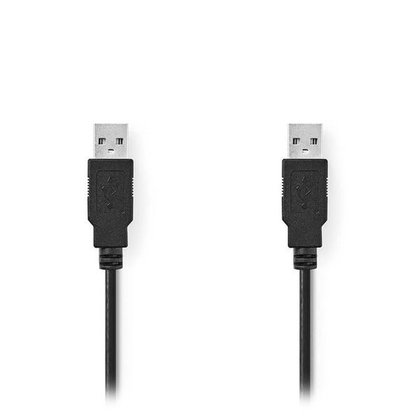 Nedis CCGT60000BK10 USB 2.0 Cable A Male - A Male 1.00 m Black Καλώδιο