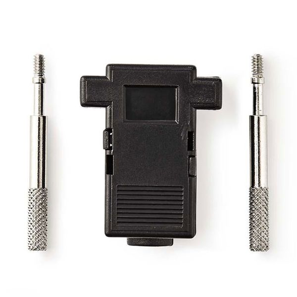 Nedis CCGP52890BK D-Sub Connector Hood Suitable for D-Sub 9-Pin Black Αντάπτορας