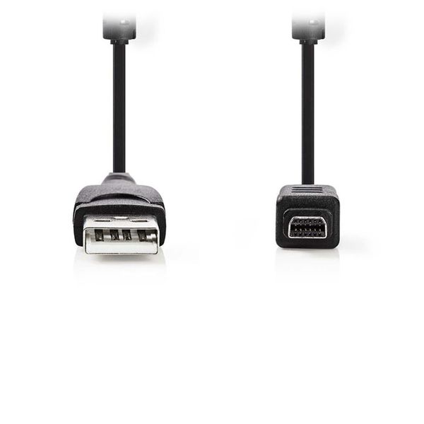 Nedis Nedis CCGP60802BK20 Camera Data Cable USB A Male - Olympus 12-pin Male 2.0 m Black Καλώδιο