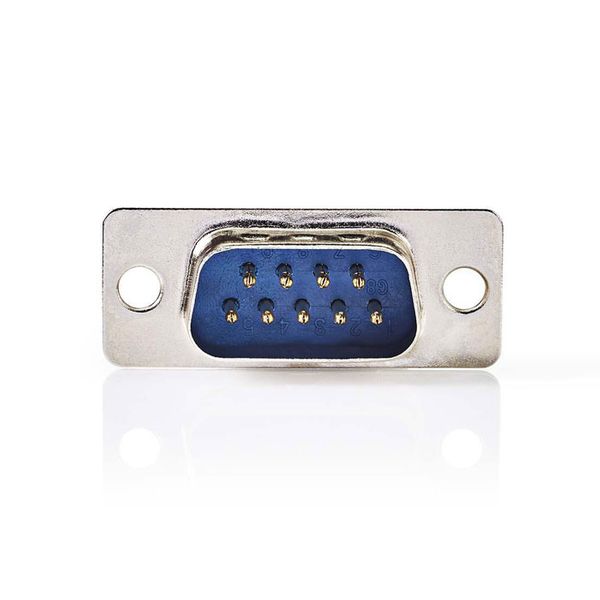 Nedis CCGP52800ME D-Sub Chassis Mount D-Sub 9-Pin Male Metal Βύσμα