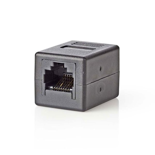 Nedis CCGB89010BK Cat 6 Network Adapter RJ45 (8P8C) Female - RJ45 (8P8C) Female Black Μούφα