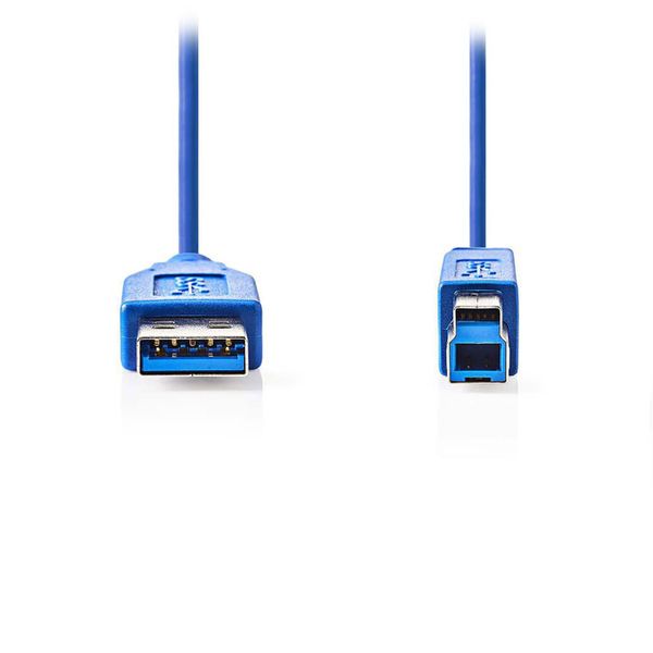 Nedis CCGP61100BU20 USB 3.0 Cable A Male - B Male 2.0 m Blue Καλώδιο