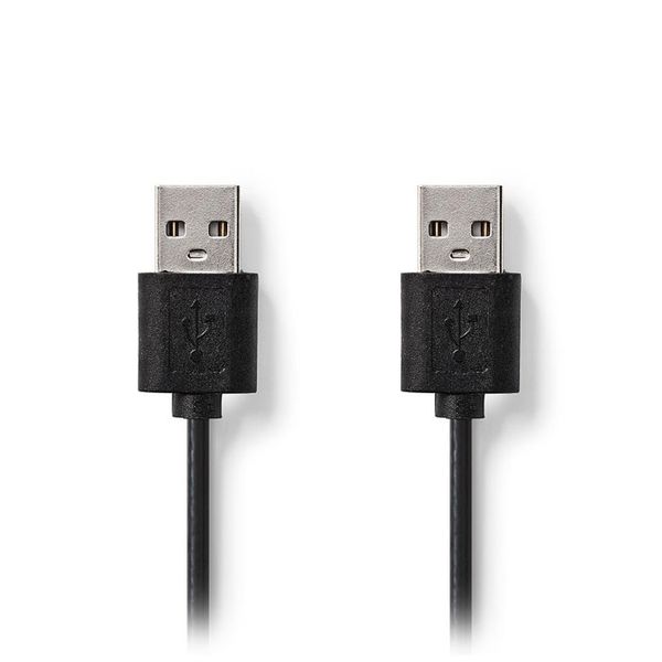 Nedis CCGT60000BK20 USB 2.0 Cable A Male - A Male 2.00 m Black Καλώδιο