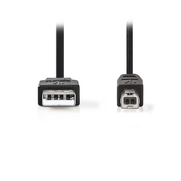 Nedis CCGB60100BK20 USB 2.0 Cable A Male - B Male 2.0 m Black Καλώδιο