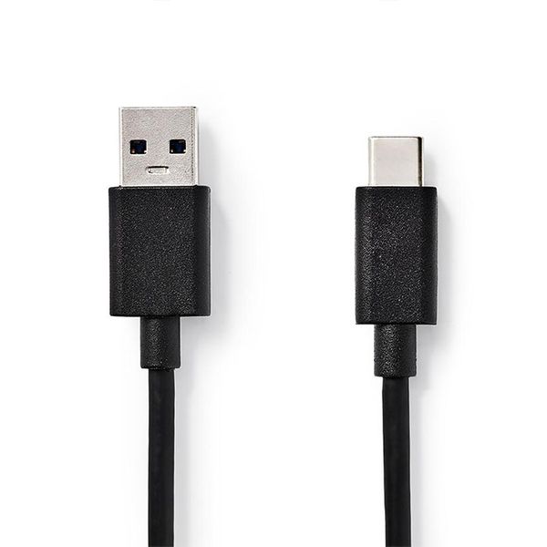 Nedis CCGT61600BK10 Sync & Charge Cable A Male USB-C Male 1.0 m Black Καλώδιο
