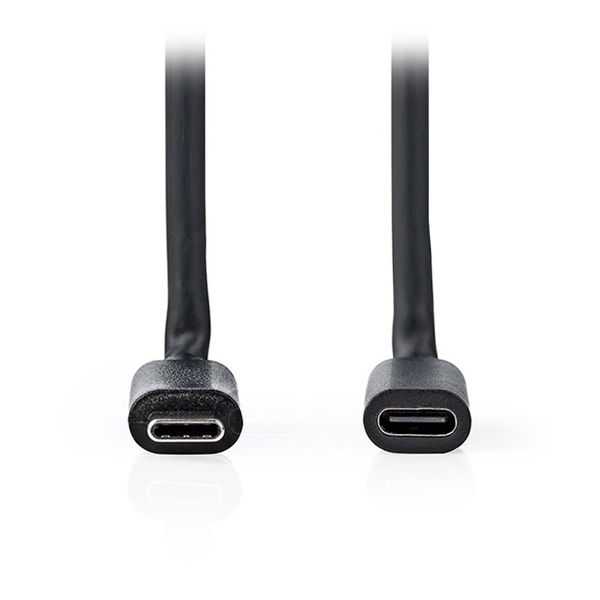 Nedis CCGP64010BK10 USB CABLE USB-C MALE USB-C FEMALE 1.00m BLACK Καλώδιο USB