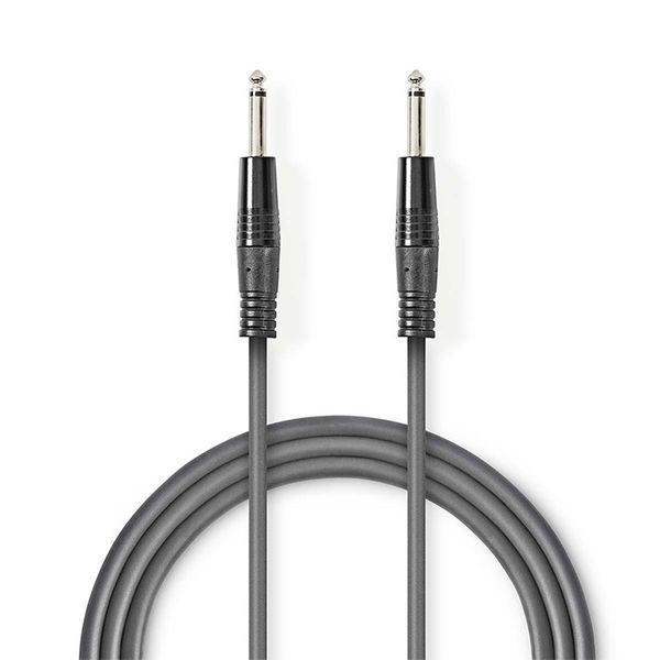 Nedis COTH23000GY30 MONO AUDIO CABLE 6.35mm MALE 6.35mm MALE 3.00m Καλώδιο Ήχου
