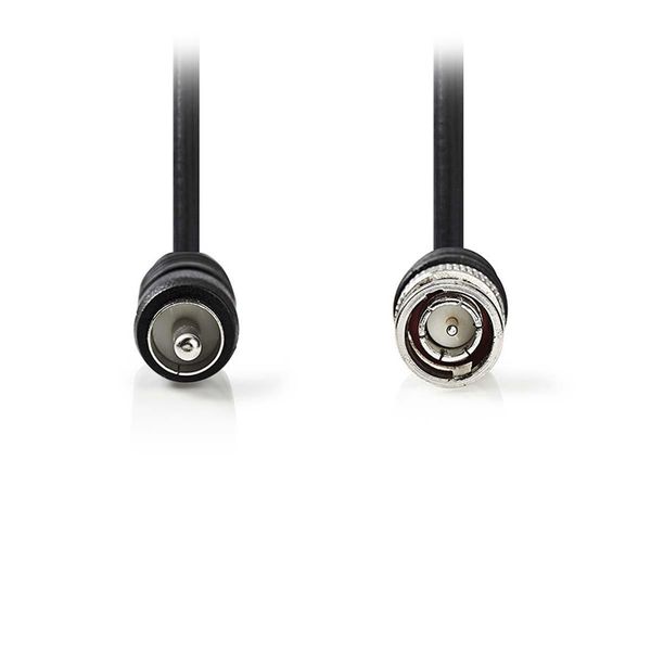 Nedis Nedis CVGP24800BK30 BNC Video Cable BNC Male RCA Male Nickel Plated 75 Ohm 3m Black Polybag Καλώδιο