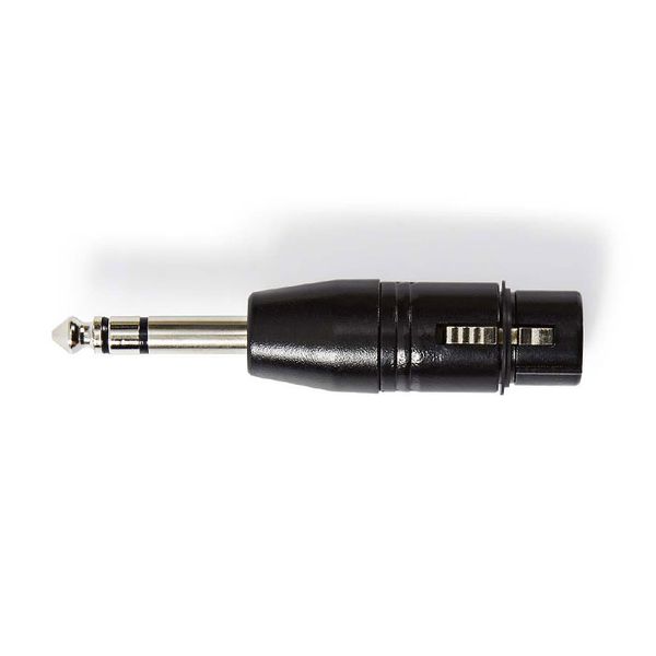 Nedis Nedis COTP15941BK XLR Adapter Stereo XLR 3-pin Female - 6.35 mm Male Black Αντάπτορας