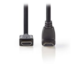 Nedis CVGP34200BK15 High Speed HDMI Cable with Ethernet HDMI Connector-HDMI Connector 90° Angled 1.5