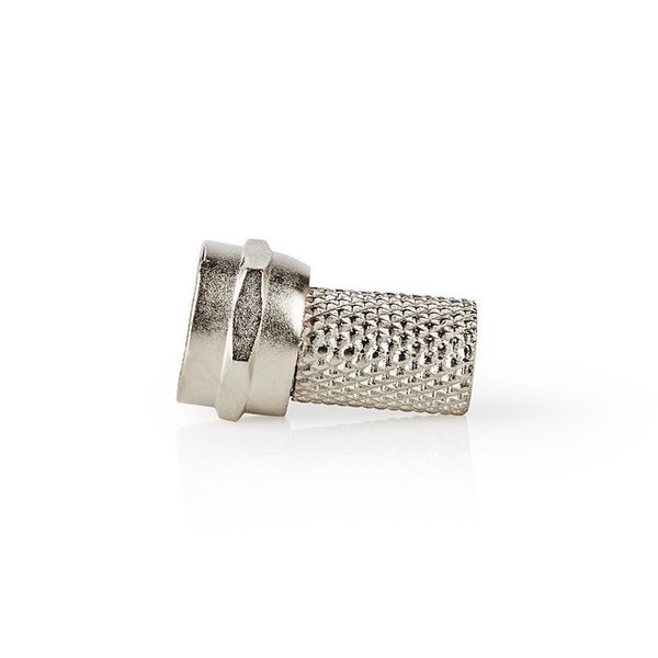 Nedis CSVC41902ME F Connector Male | For 7.4mm Coaxial Cables 25 pieces Metal Καλώδιο Κεραίας