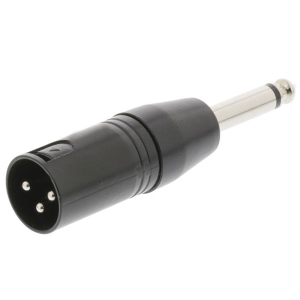 Nedis COTP15942BK XLR Adapter Mono XLR 3-pin Male - 6.35 mm Male Black Αντάπτορας