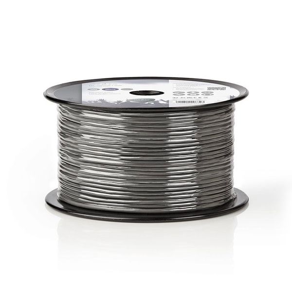NEDIS COTR15011GY100 MICROPHONE CABLE 2X 0.125 MM² 100 M REEL GREY