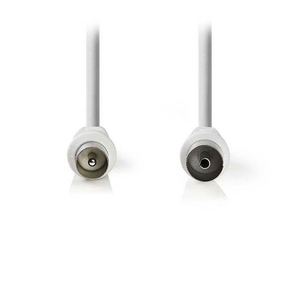 Nedis CSGB40000WT20 Coax Cable 90dB IEC (Coax) Male - IEC (Coax) Female 2.0 m White Αντάπτορας