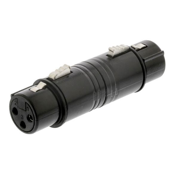Nedis COTP15920BK XLR Coupler XLR 3-pin Female - XLR 3-pin Female Black Αντάπτορας