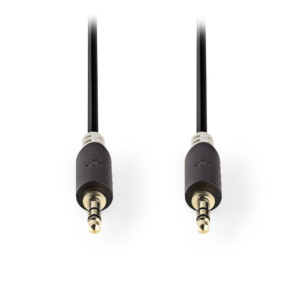 Nedis CABW22000AT05 Stereo Audio Cable 3.5 mm Male - 3.5 mm Male 0.5m Anthracite Καλώδιο