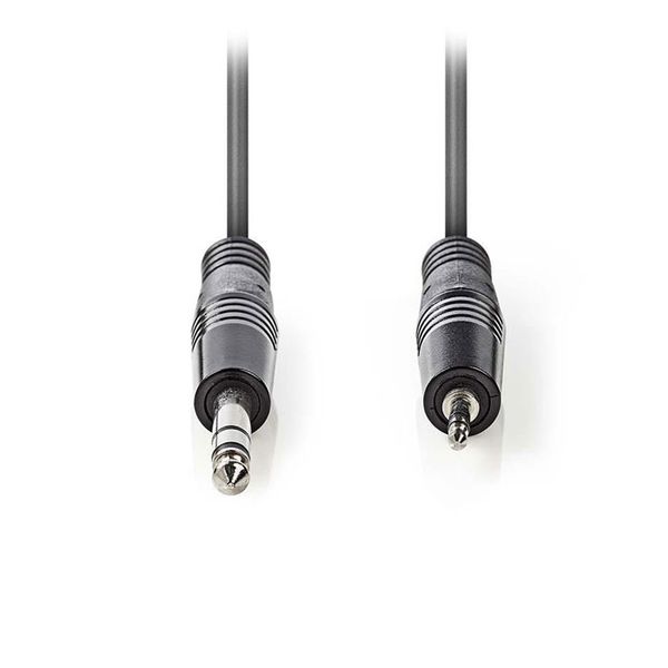 Nedis COTH23205GY15 Stereo Audio Cable 6.35 mm Male - 3.5 mm Male 1.5m Grey Καλώδιο