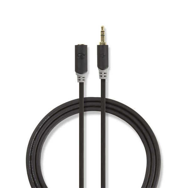 Nedis CABW22050AT100 Stereo Audio Cable 3.5 mm Male - 3.5 mm Female 10 m Anthracite Καλώδιο