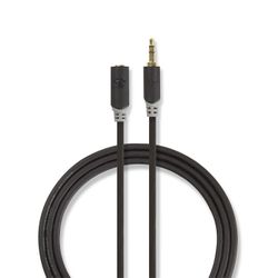 Nedis CABW22050AT30 Stereo Audio Cable 3.5 mm Male - 3.5 mm Female 3.0 m Anthracite