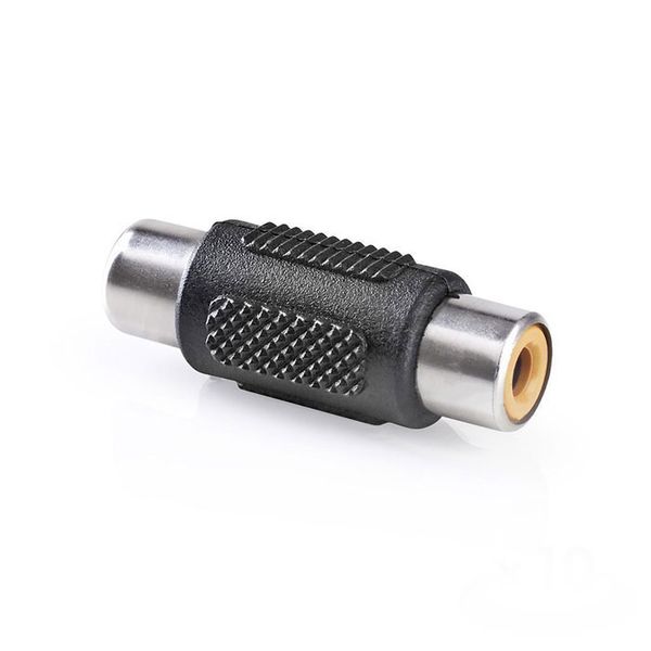 Nedis CAGP24950BK Mono Audio Adapter RCA Female - RCA Female 10 pieces Black Μούφα