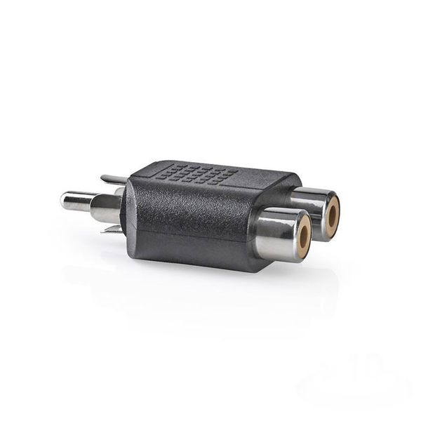 Nedis CAGP24940BK Subwoofer Adapter RCA Male - 2x RCA Female 10 pieces Black Αντάπτορας