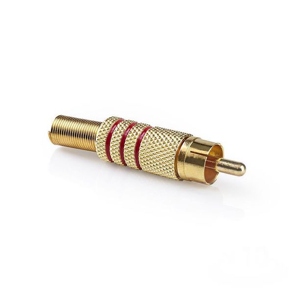 Nedis CAGP24900RD RCA Connector RCA Male - 10 pieces Red Αντάπτορας