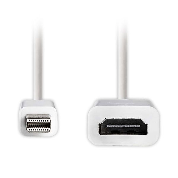 Nedis Nedis CCGP37650WT02 Mini DisplayPort Male - HDMI ouput, 0.2m, White Καλώδιο