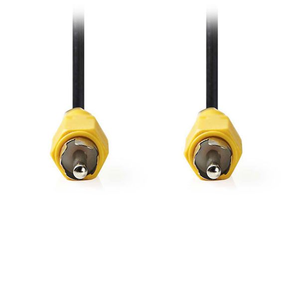 Nedis CVGP24100BK50 Composite Video Cable, RCA Male - RCA Male, 5m, Black Καλώδιο