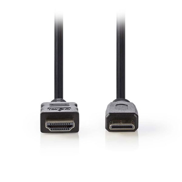 Nedis CVGP34500BK50 High Speed HDMI Cable with Ethernet, HDMI - HDMI Mini, 5m, Black Καλώδιο HDMI