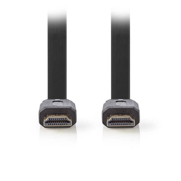Nedis CVGP34100BK30 Flat High Speed HDMI Connector - HDMI Connector, 3m, Black Καλώδιο