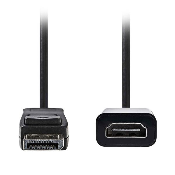 Nedis Nedis CCGP37150BK02 DisplayPort - HDMI Cable, DisplayPort Male - HDMI, ouput, 0.2 m, Black Καλώδιο