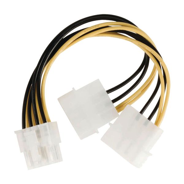 Nedis CCGP74400VA015 Internal Power Cable, EPS 8-pin Male - 2x Molex Male, 0.15m Καλώδιο