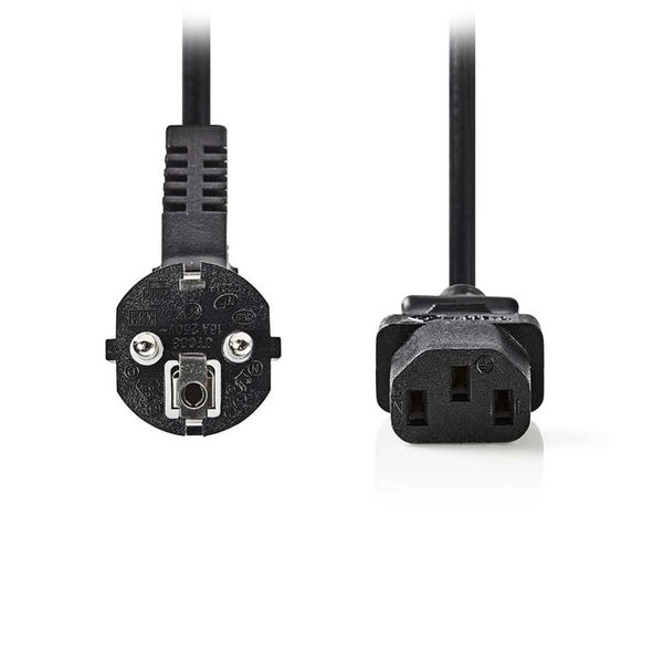 Nedis CEGP10000BK100 Power Cable Schuko Male Angled - IEC-320-C13 10 m Black Καλώδιο