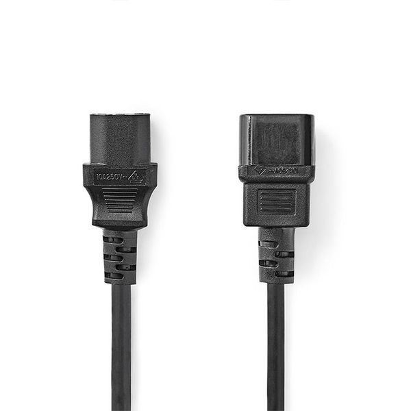 Nedis CEGT10500BK20 Power Cable IEC-320-C13 IEC-320-C14 2.0 m Black Καλώδιο